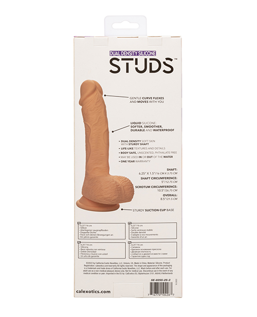 Order Studs Dual Density Silicone 6.25" Dildo - Ivory online