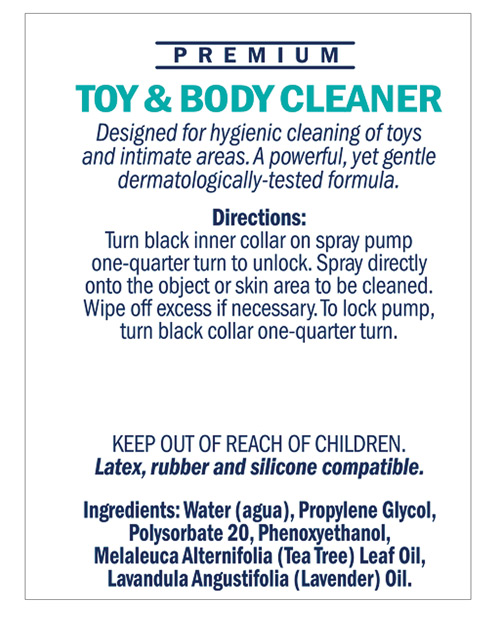 Order Swiss Navy Toy & Body Cleaner - 6 oz Bottle online