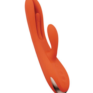 Shop Terri App Controlled Kinky Finger Tapping Rabbit Vibrator - Orange online