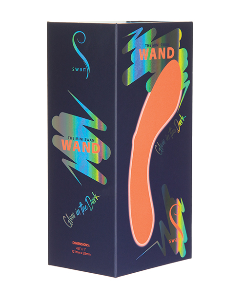 Shop the mini swan wand glow in the dark - orange online