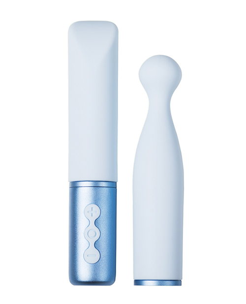 Shop The Naughty Collection Interchangeable Heads Vibrator - Blu Bundle online