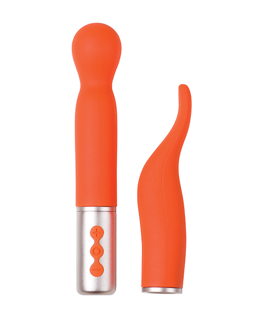 Shop The Naughty Collection Interchangeable Heads Vibrator - Coral Bundle online