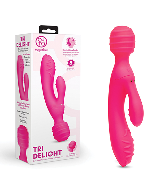 Buy Together Tri Delight Dual-Ended Triple Stim Wand & Rabbit Vibrator online