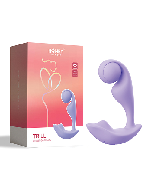 Shop Trill Wearable Single Ball Dual Vibrator - Purple