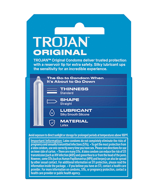 Trojan Enz Lubricated Condoms - Box of 3 for sale