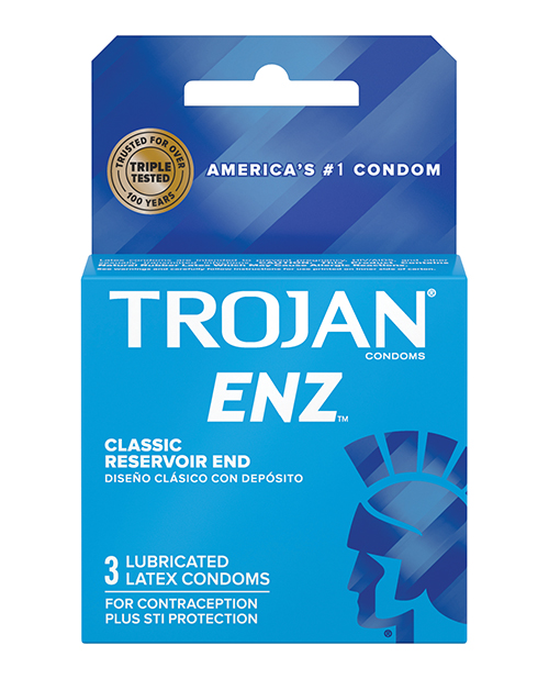 Shop Trojan Enz Lubricated Condoms - Box of 3 online