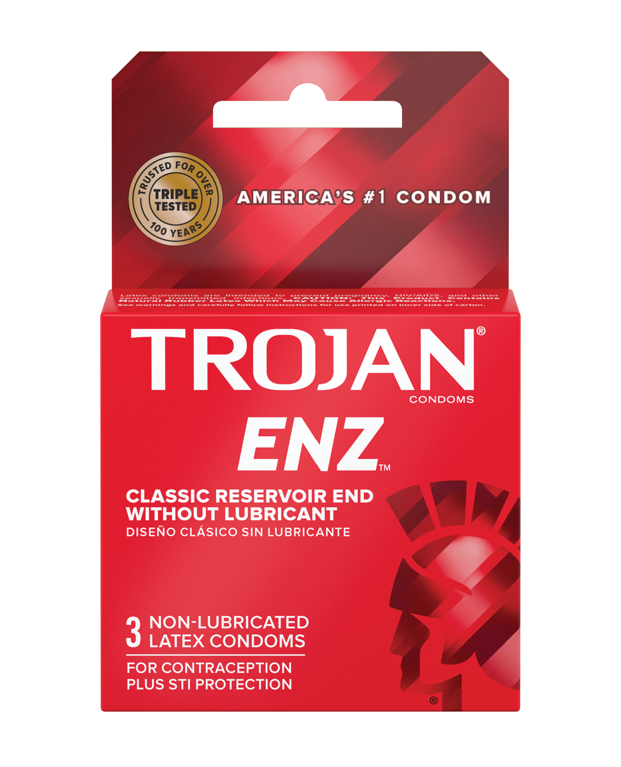 Shop Trojan Enz Non-Lubricated - Box of 3 online