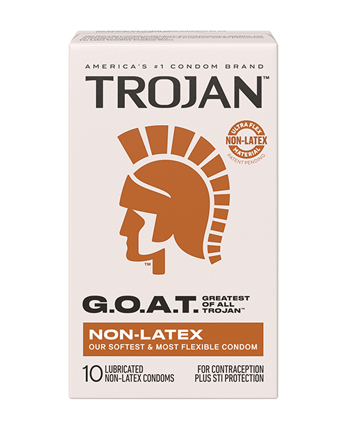 Shop Trojan G.O.A.T. Non-Latex Lubricated Condoms - Box of 10 online