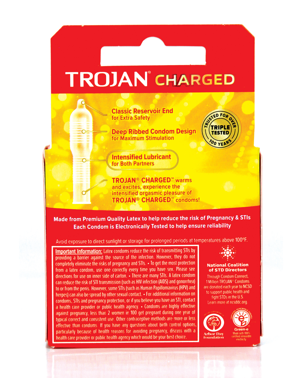 Order Trojan Intensified Charged Condoms - Box of 3 online