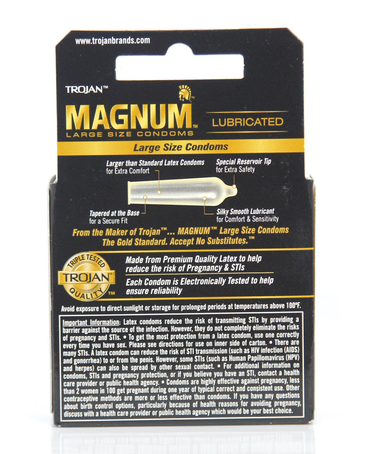 Order Trojan Magnum Condoms - Box of 3 online