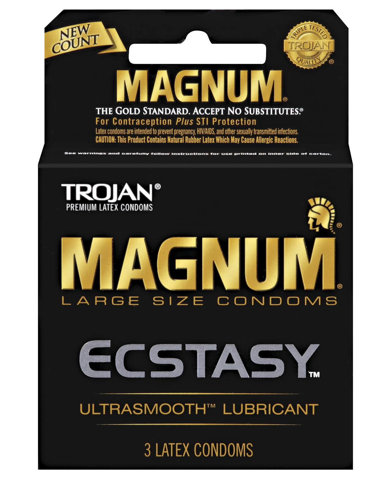 Shop Trojan Magnum Ecstasy Condoms - Box of 3 online