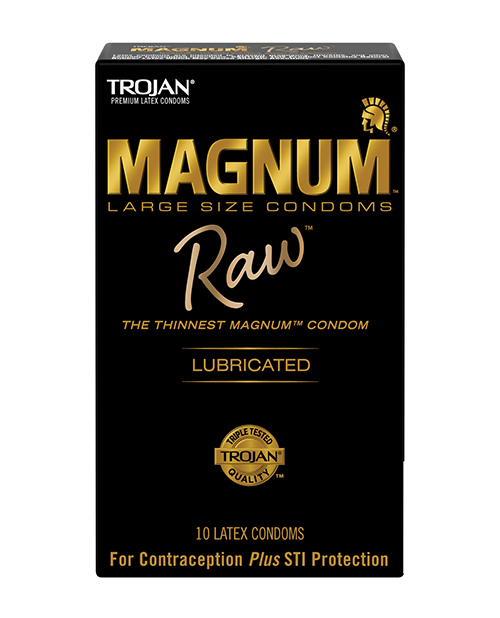 Shop Trojan Magnum Raw Condoms - Pack of 10 online