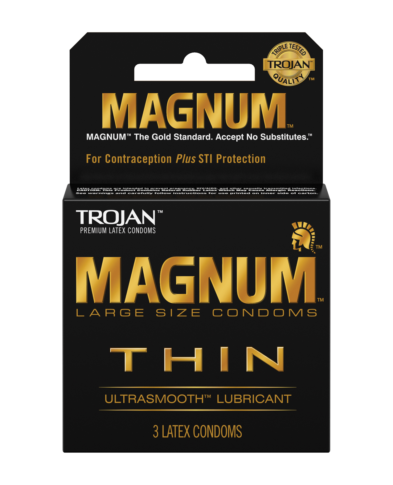 Shop Trojan Magnum Thin Condoms - Box of 3 online