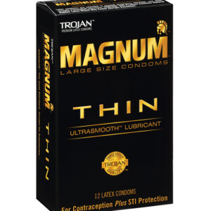 Shop Trojan Magnum Thin Condoms - Pack of 12 online