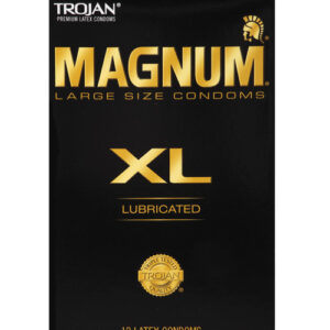 Shop Trojan Magnum XL Lubricated Condoms - Box of 12 online
