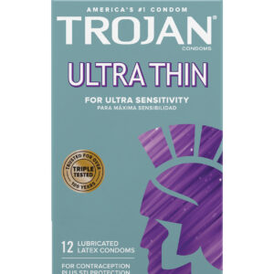 Shop Trojan Ultra Thin Condoms - Box of 12 online