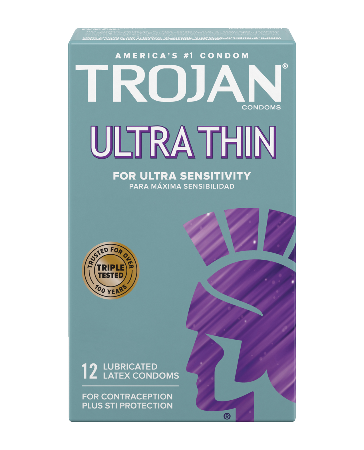 Shop Trojan Ultra Thin Condoms - Box of 12 online