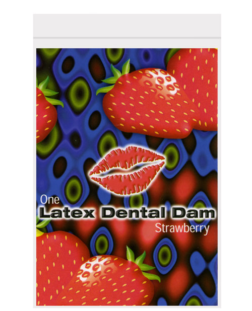 Shop Trust Dam Latex Dental Dam - Strawberry online