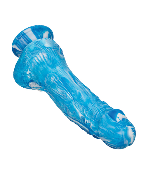 Twisted Love Twisted Silicone Dong - Blue for sale