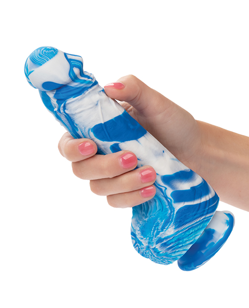 Buy Twisted Love Twisted Silicone Dong - Blue