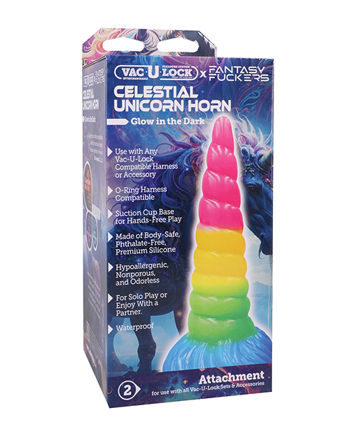 Shop Vac-U-Lock x Fantasy Fuckers Celestial Unicorn Horn - Multi-Colored online