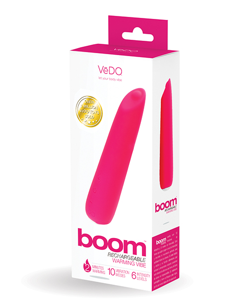 Shop VeDO Boom Rechargeable Ultra Powerful Vibe - Pink online