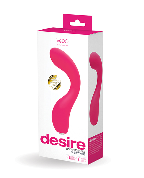 Shop vedo desire rechargeable g-spot vibe - pink online