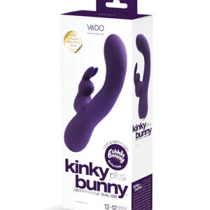Shop VeDO Kinky Bunny Plus Rechargeable Dual Vibe - Deep Purple online