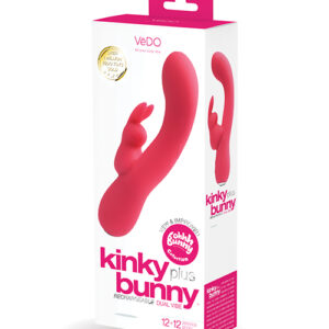 Shop VeDO Kinky Bunny Plus Rechargeable Dual Vibe - Foxy Pink online