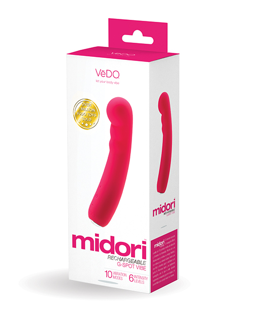 Shop VeDO Midori Rechargeable G Spot Vibe - Foxy Pink online