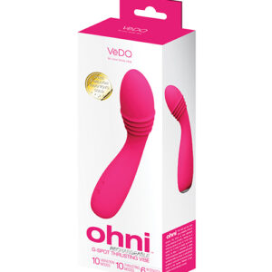 Shop VeDO Ohni Rechargeable G-Spot Thrusting Vibe - Pink online