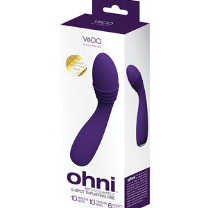 Shop VeDO Ohni Rechargeable G-Spot Thrusting Vibe - Purple online