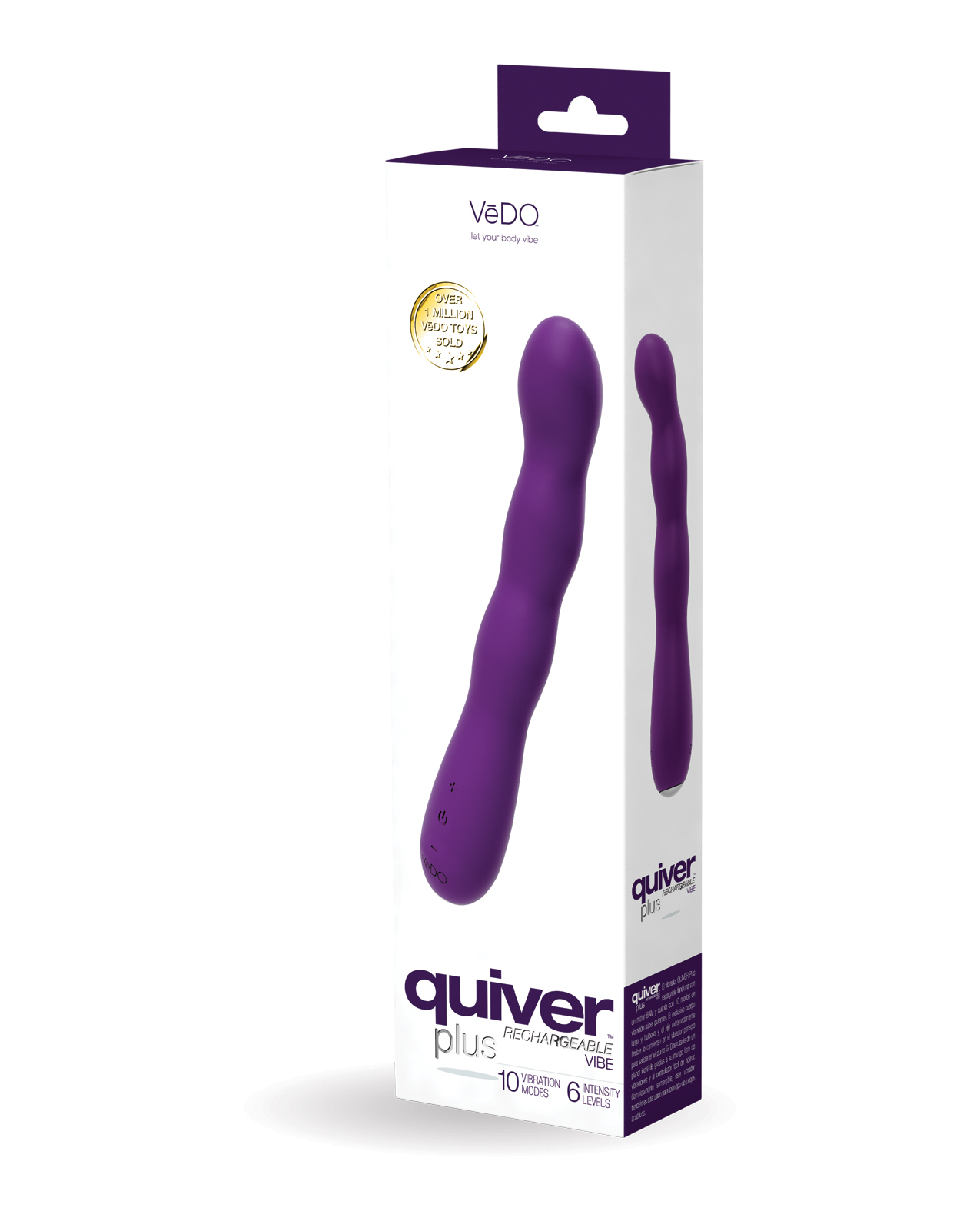 Order VeDO Quiver Plus Rechargeable Vibe - Deep Purple