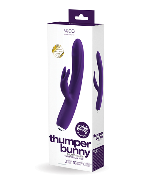 Shop VeDO Thumper Bunny Rechargeable Dual Vibe - Deep Purple online