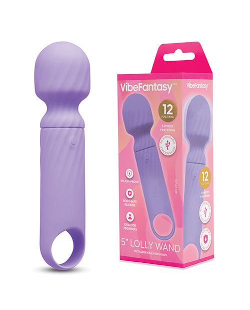 Shop vibe fantasy 5" lolly mini wand - purple online