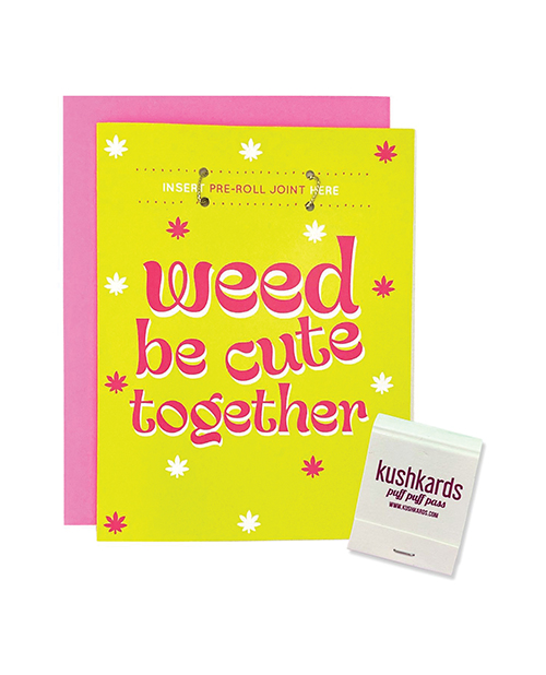 Shop Weed Be Cute Greeting Card w/Matchbook online