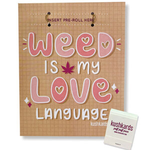 Shop Weed Is My Love Language Greeting Card w/Matchbook online