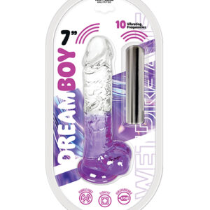 Shop Wet Dreams Dream Boy 7" Jelly Vibrator - Purple online