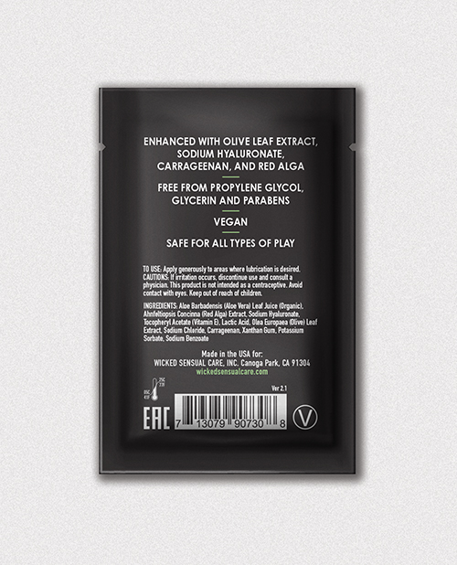 Order Wicked Sensual Care Aloe Vera Based Intimate Lubricant - .1 oz online