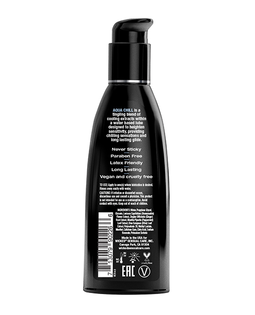 Order Wicked Sensual Care Aqua Chill Water Based Cooling Lubricant - 2 oz online