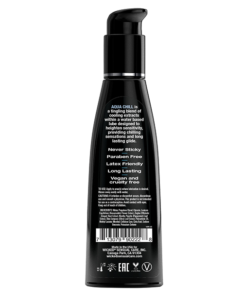 Order Wicked Sensual Care Aqua Chill Water Based Cooling Lubricant - 4 oz online