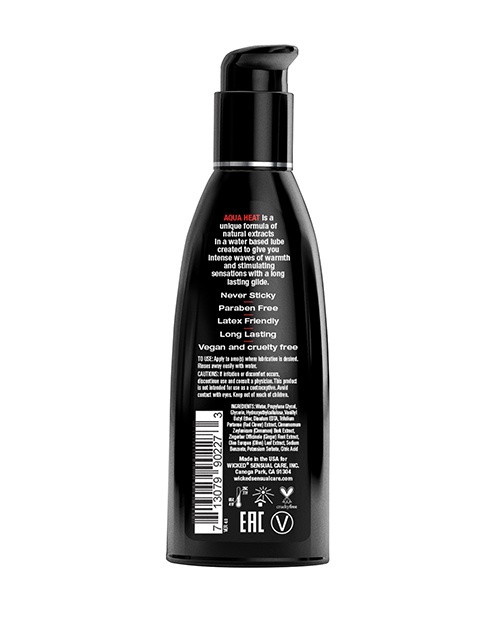 Order Wicked Sensual Care Aqua Heat Warming Sensation Lubricant - 2 oz online