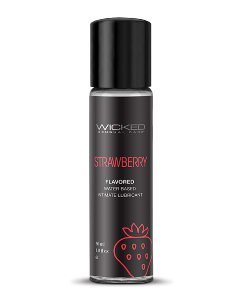 Shop Wicked Sensual Care Aqua Water Based Lubricant - 1 oz Strawberry online