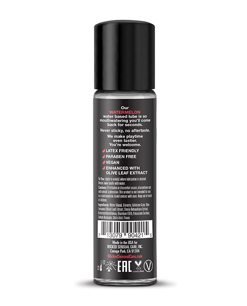 Order Wicked Sensual Care Aqua Water Based Lubricant - 1 oz Watermelon online