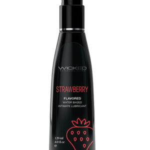Shop Wicked Sensual Care Aqua Water Based Lubricant - 4 oz Strawberry online