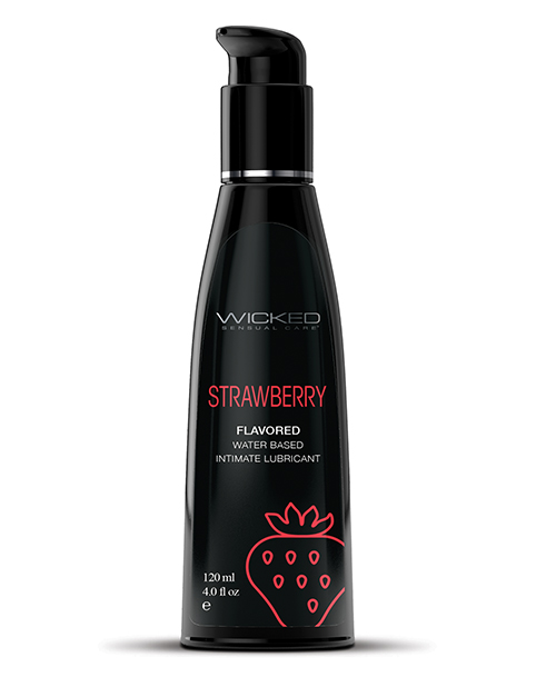 Shop Wicked Sensual Care Aqua Water Based Lubricant - 4 oz Strawberry online