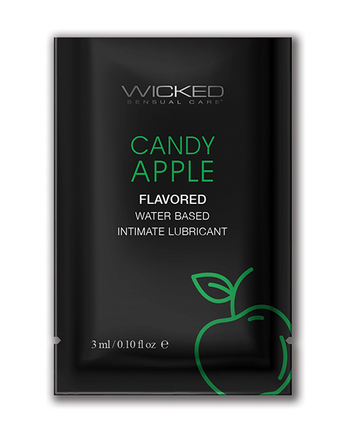 Shop Wicked Sensual Care Aqua Waterbased Lubricant - .1 oz Candy Apple online