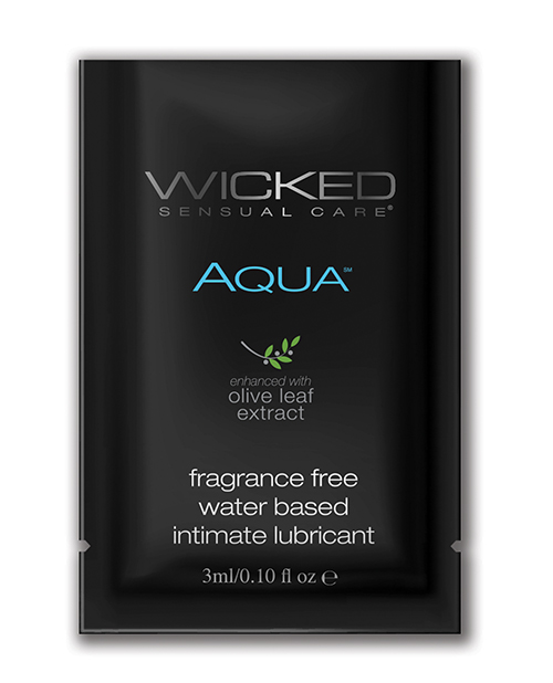 Shop Wicked Sensual Care Aqua Waterbased Lubricant - .1 oz Fragrance Free online