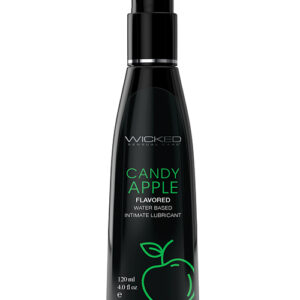Shop Wicked Sensual Care Aqua Waterbased Lubricant - 4 oz Candy Apple online