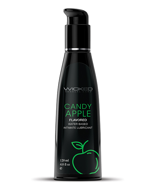 Shop Wicked Sensual Care Aqua Waterbased Lubricant - 4 oz Candy Apple online